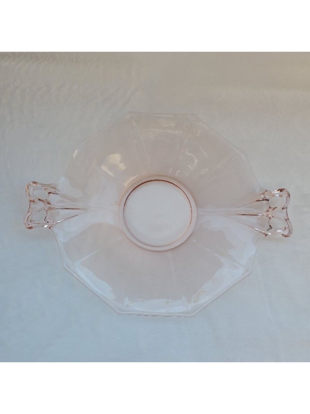 Pink Depression Glass Art Deco Fairfax Pattern Handles By Fostoria Glass Co.